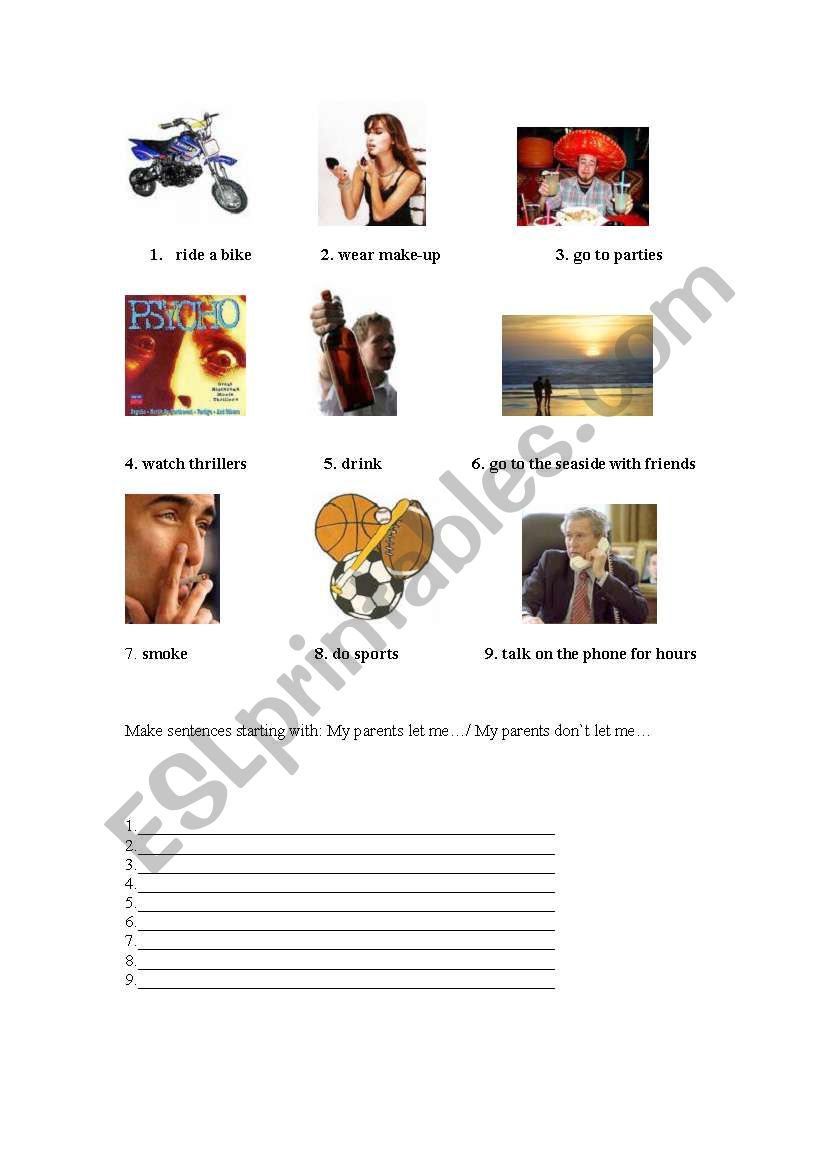Let_don`t let worksheet